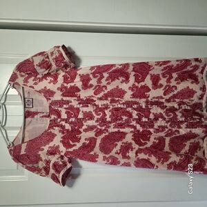 Juicy Couture Cream Sheath Dress with Puff Sleeves